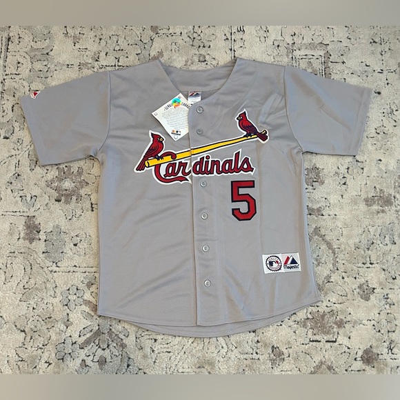 Majestic Authentic St. Louis Cardinals Albert Pujols Baseball Jersey Men’s Sz M - Picture 2 of 6